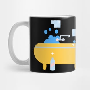 Hand Drawn "Bathtub" Mug